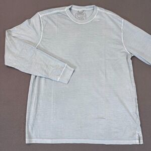 Reworn Long Sleeve‎ Everyday T Shirt Men's Lg Chambray 100% Cotton Outdoor NWOT